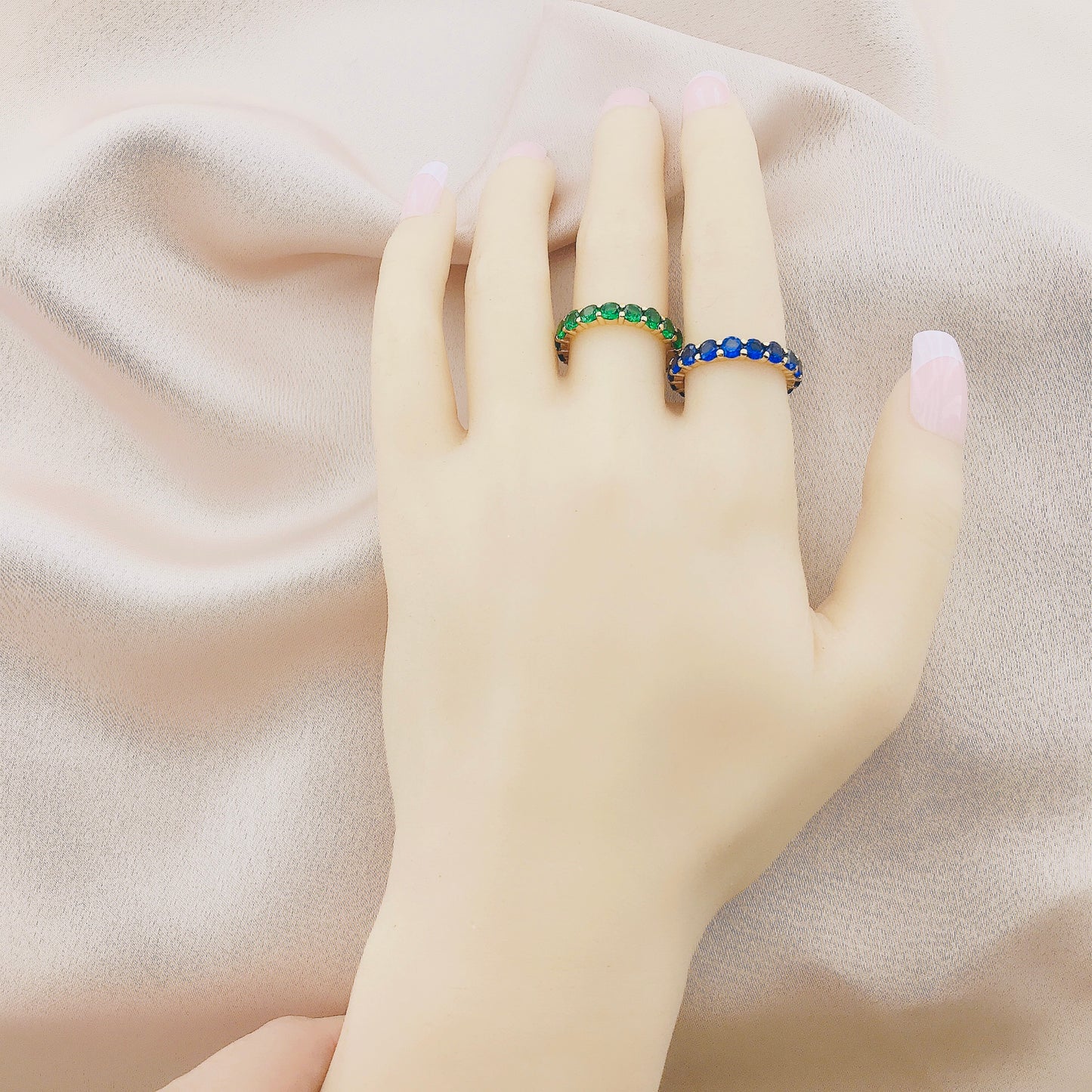 925 Silver CZ Eternity Ring