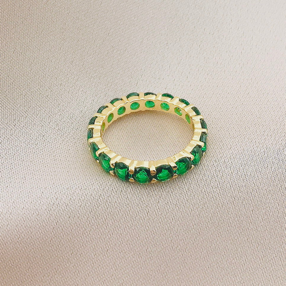 925 Silver CZ Eternity Ring