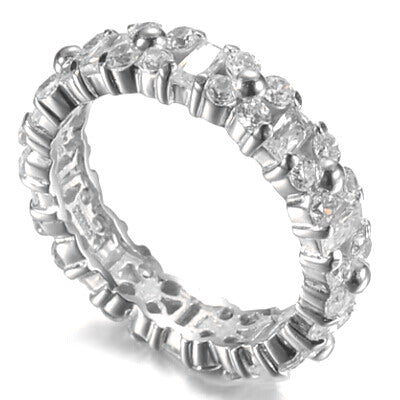 925 Silver CZ Wedding Bridal Engagement Ring