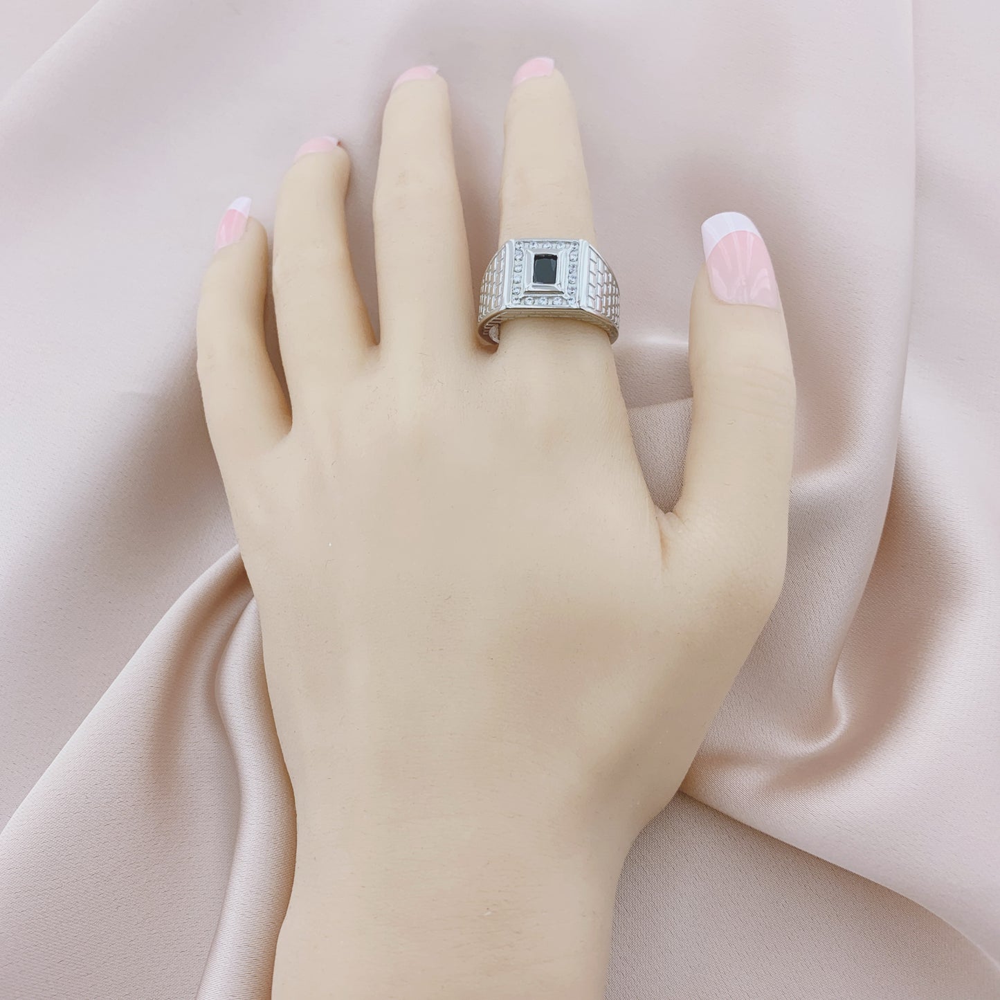 925 Silver CZ Wedding Bridal Engagement Ring
