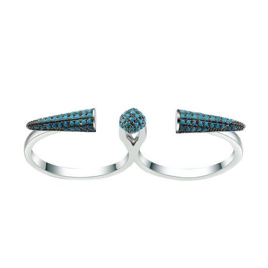 Women's Fashion Double Side CZ Ring