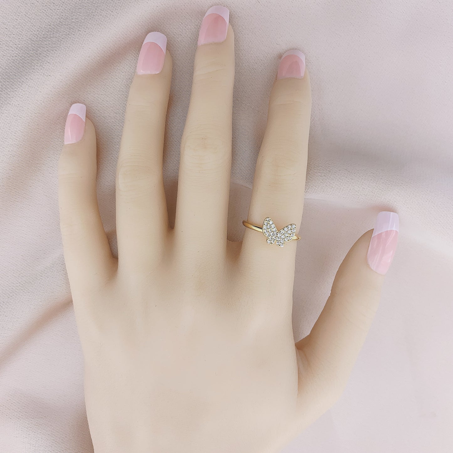 925 Silver Butterfly Cubic Zirconia Ring