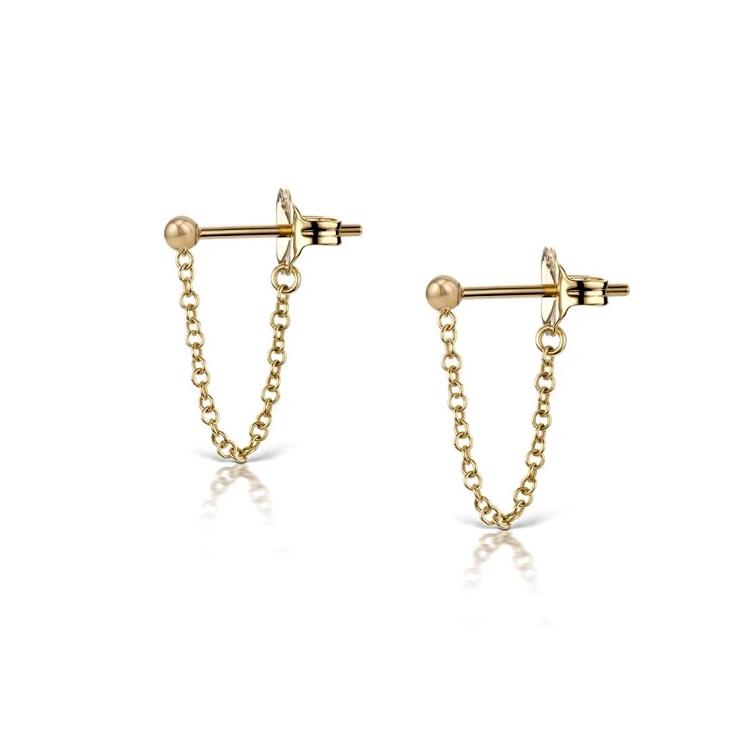 925 Silver Chain Earring