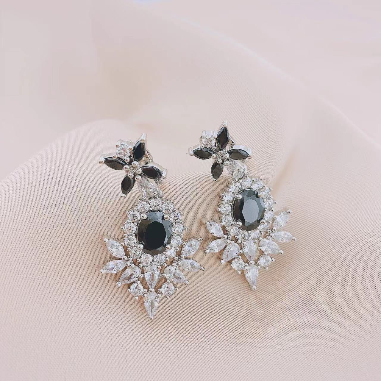Women's Fashion CZ Bridal Wedding Earring