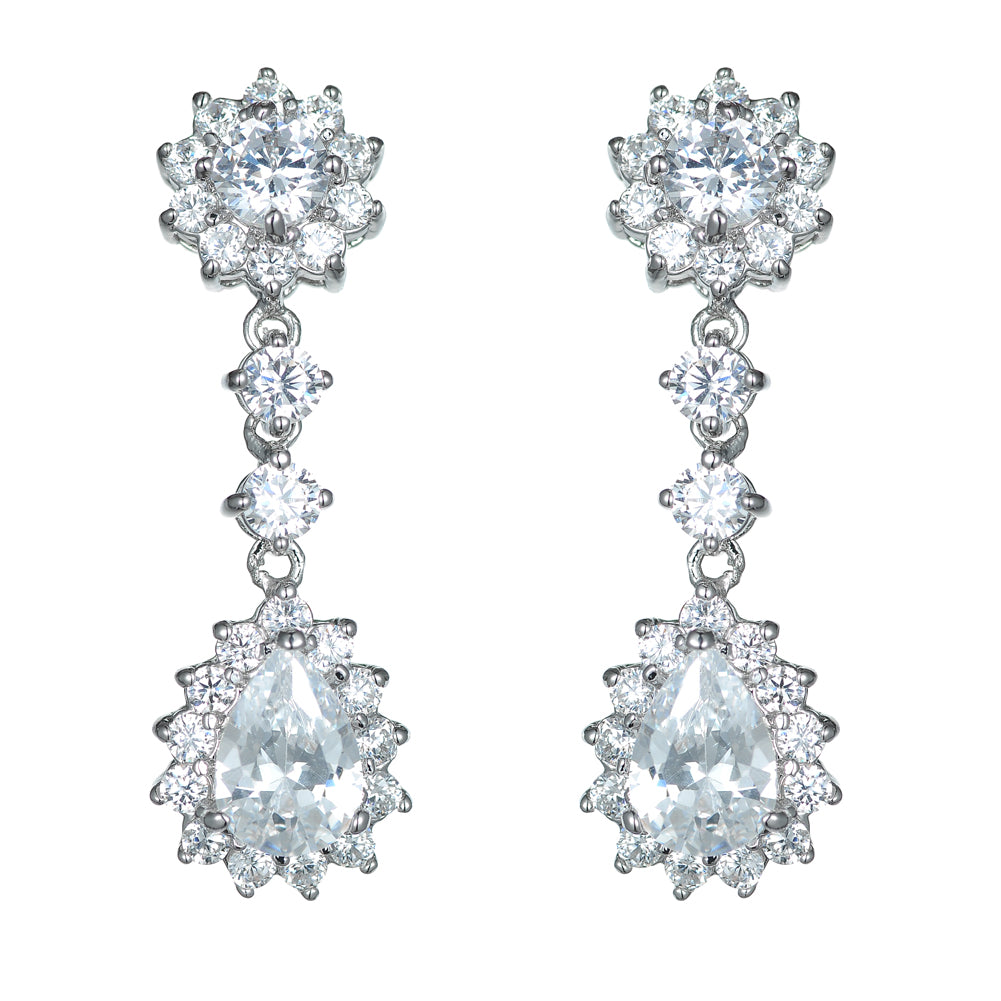 Women's Fashion CZ Cubic Zirconia Bridal Wedding Earring
