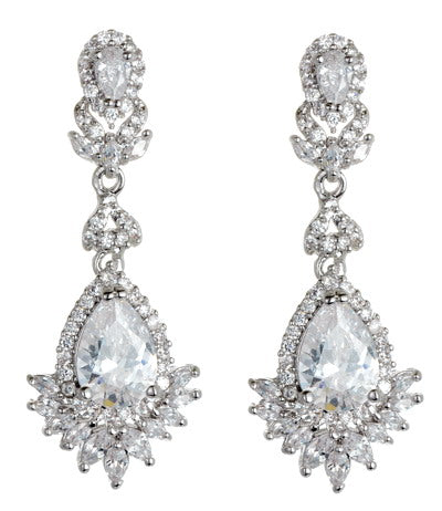 Women's Fashion CZ Drop Dangle Earring