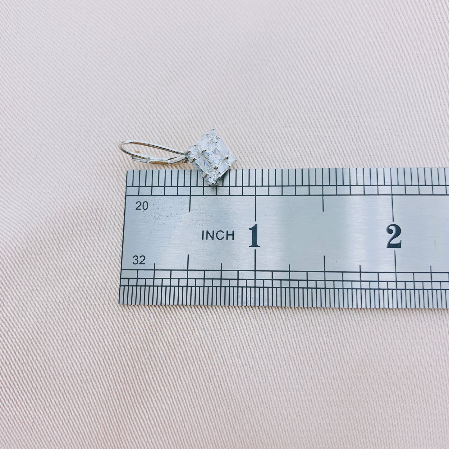 925 Silver CZ Drop Earring