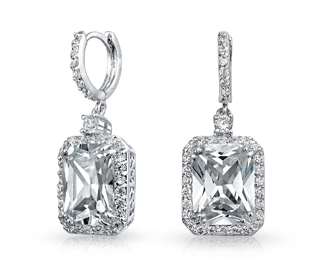 Women's Fashion CZ Bridal Wedding Earring