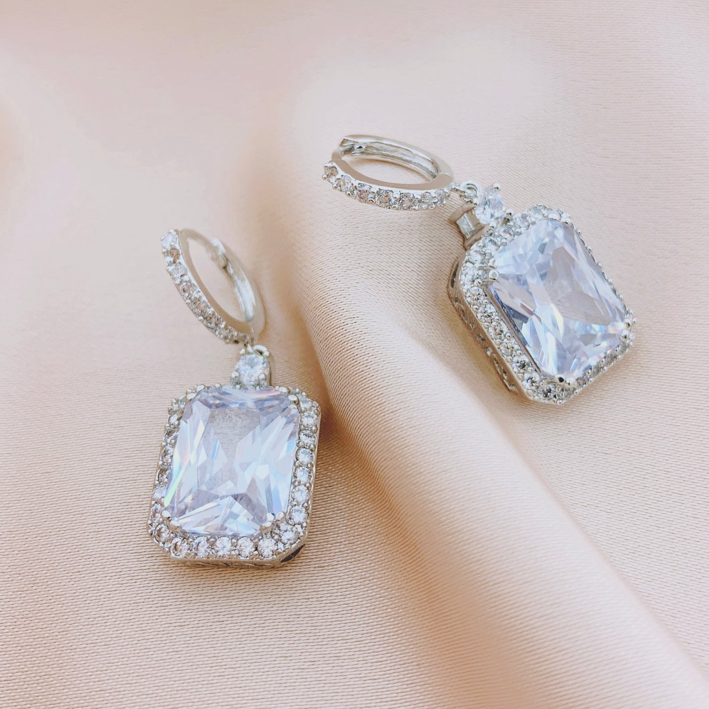 Women's Fashion CZ Bridal Wedding Earring