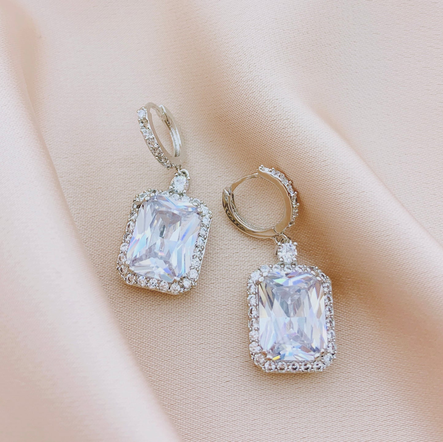 Women's Fashion CZ Bridal Wedding Earring
