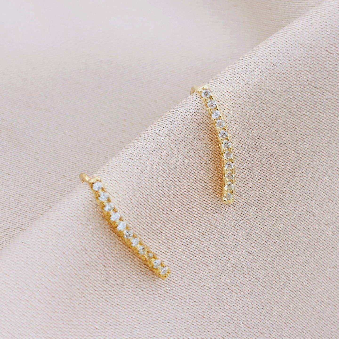 925 Silver CZ Earring Clawer Climber