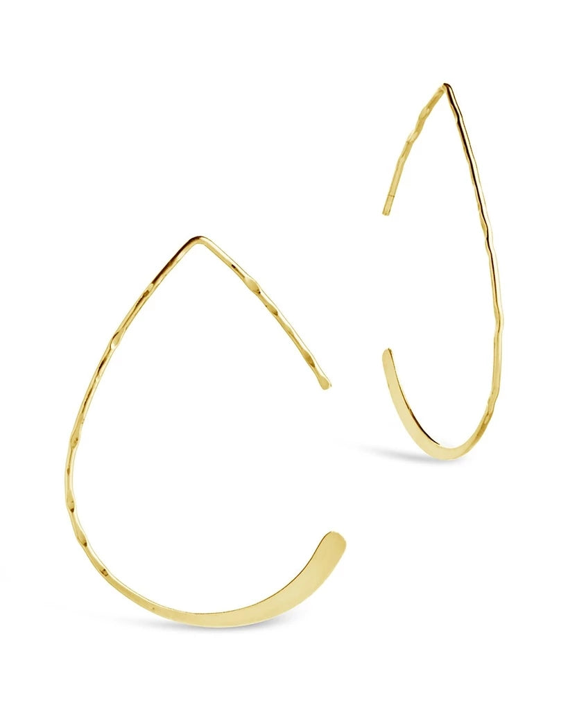 925 Silver Plain Hoop Earring