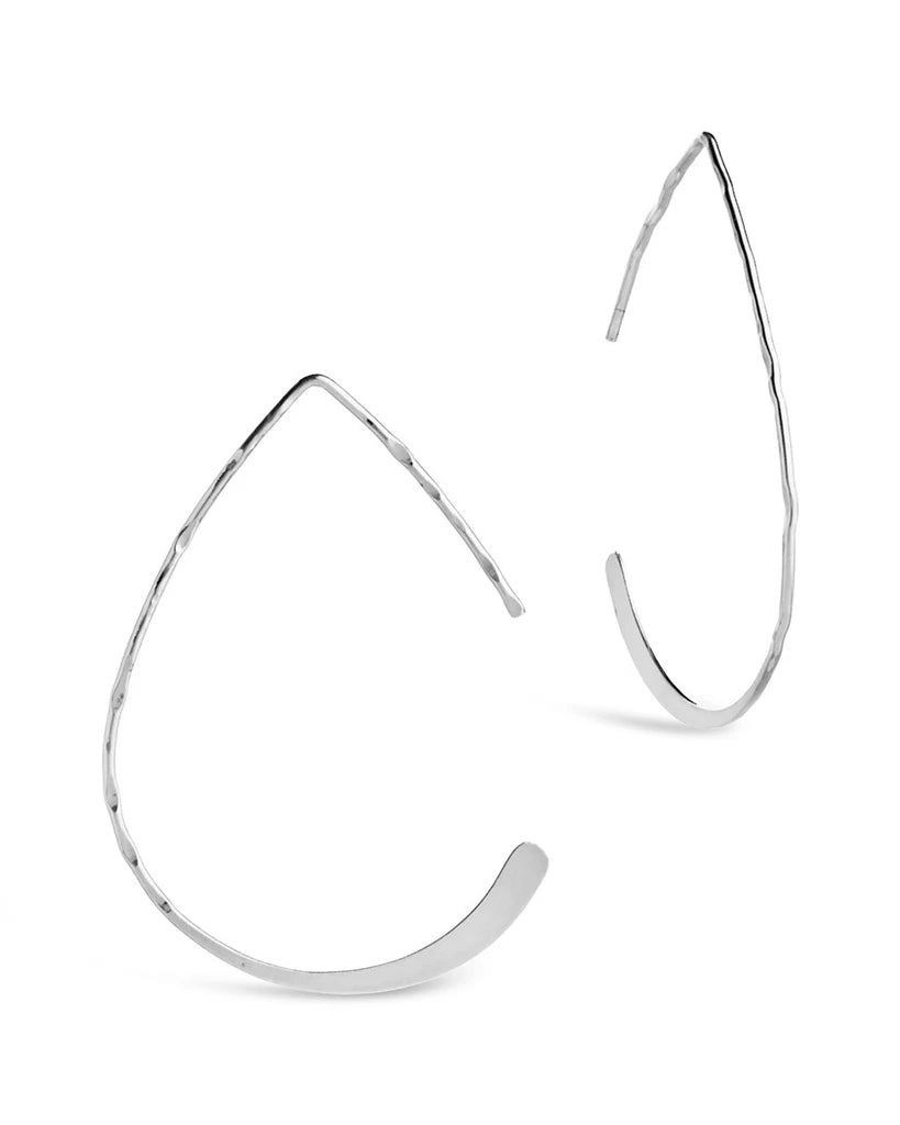 925 Silver Plain Hoop Earring