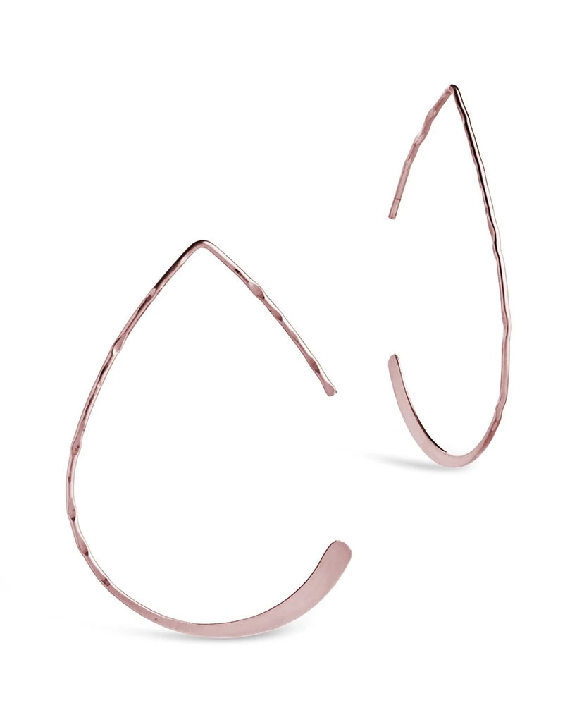 925 Silver Plain Hoop Earring