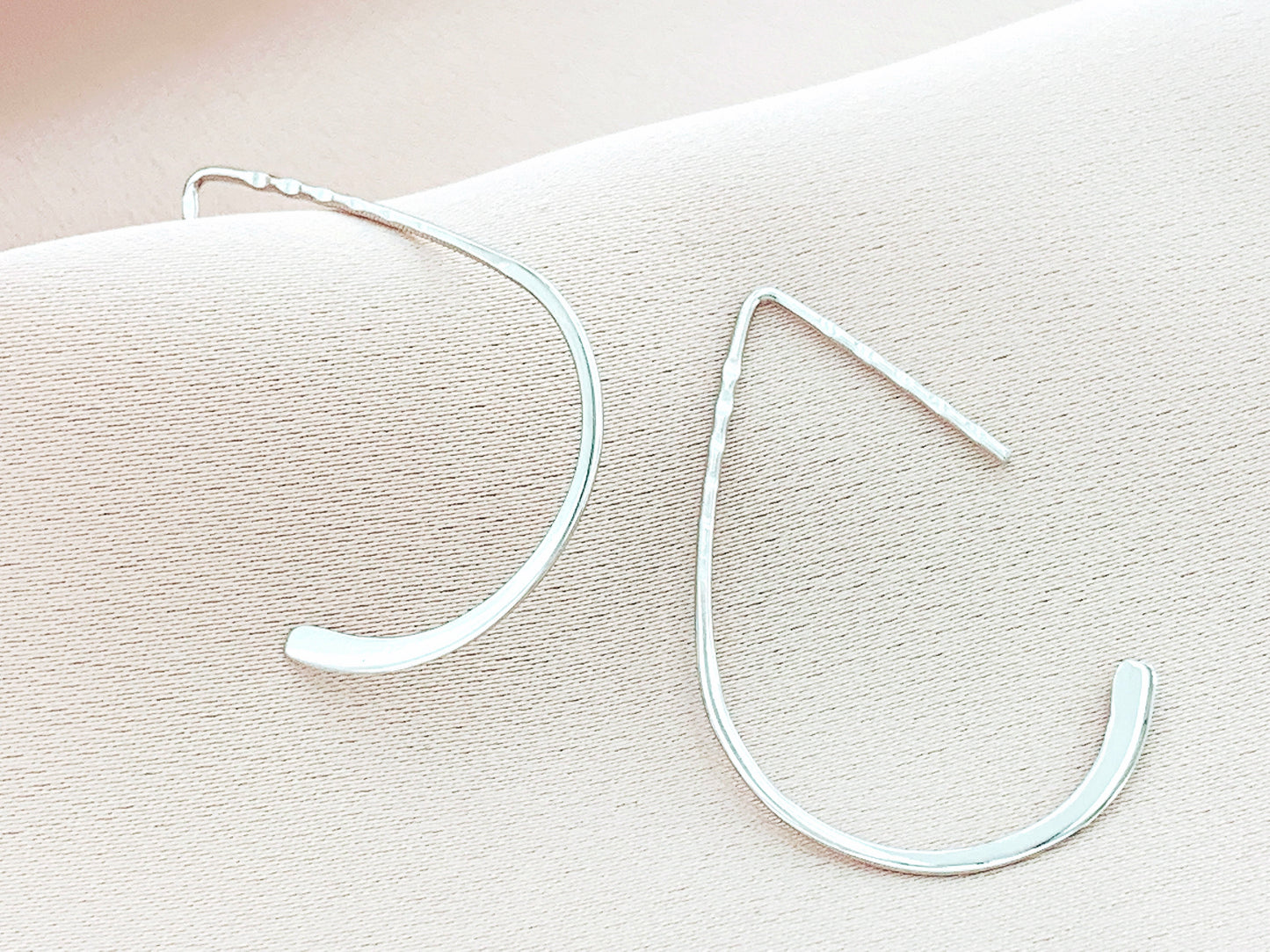 925 Silver Plain Hoop Earring