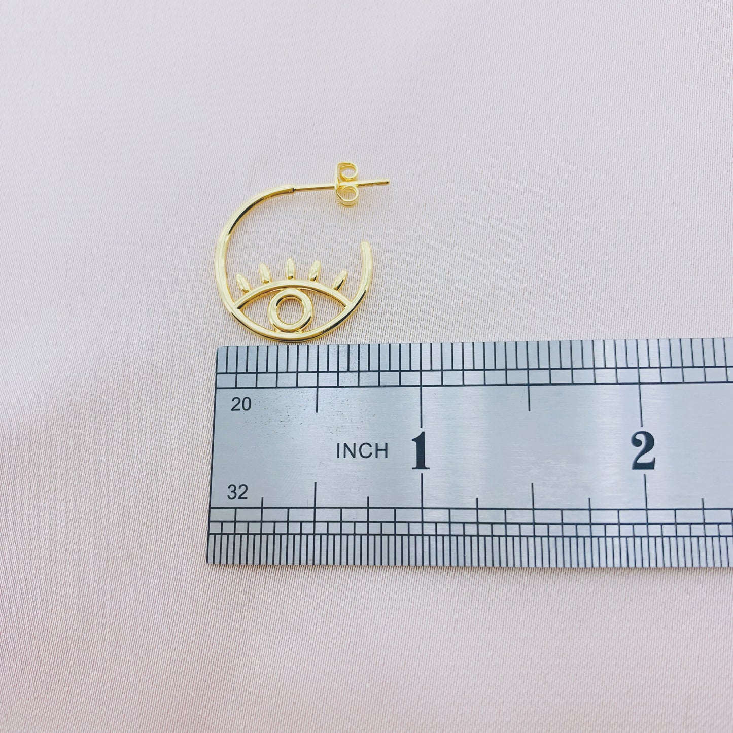 Evil eye Hoop Earring