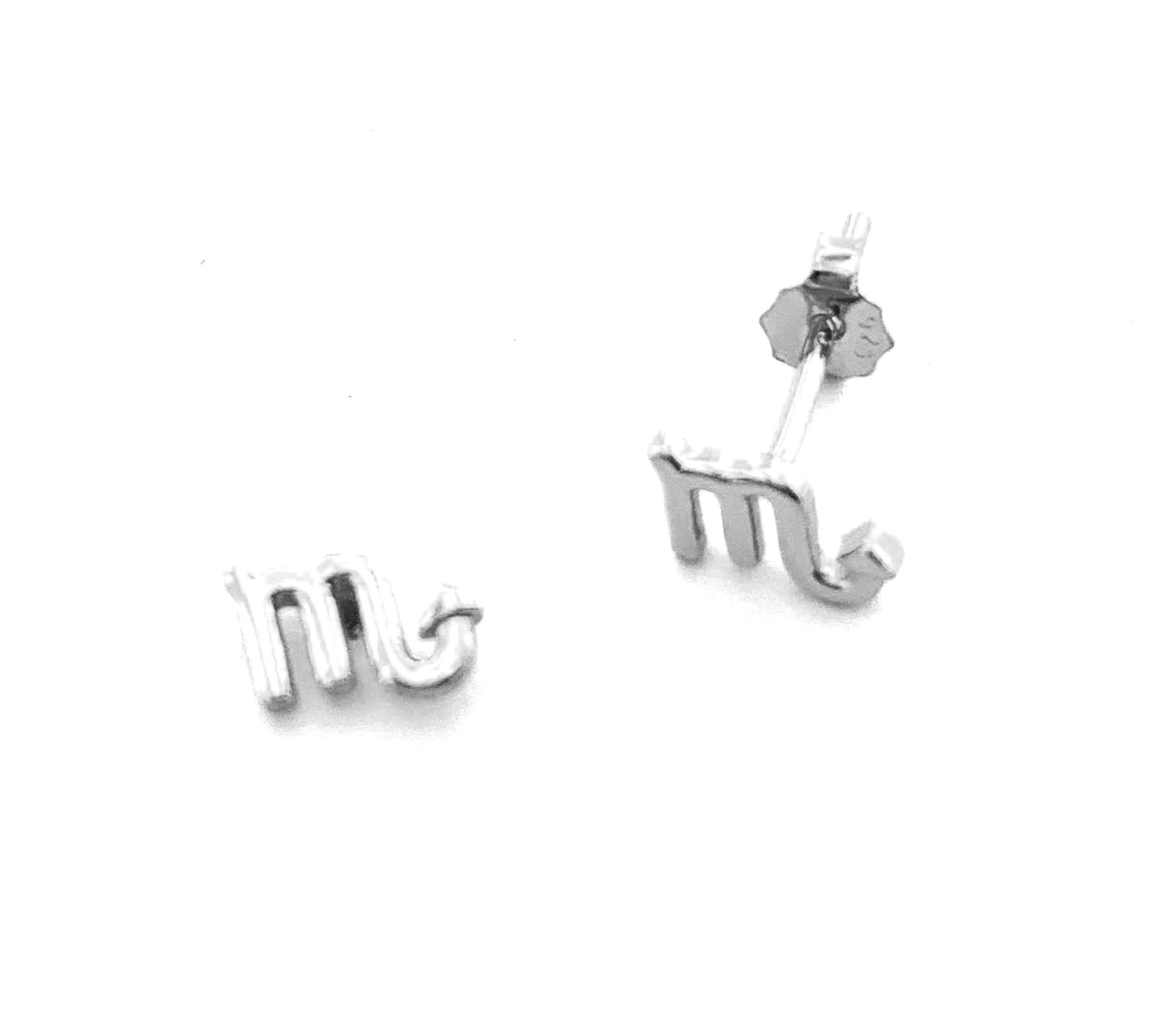 925 Silver Scorpio Stud Constellation Earring