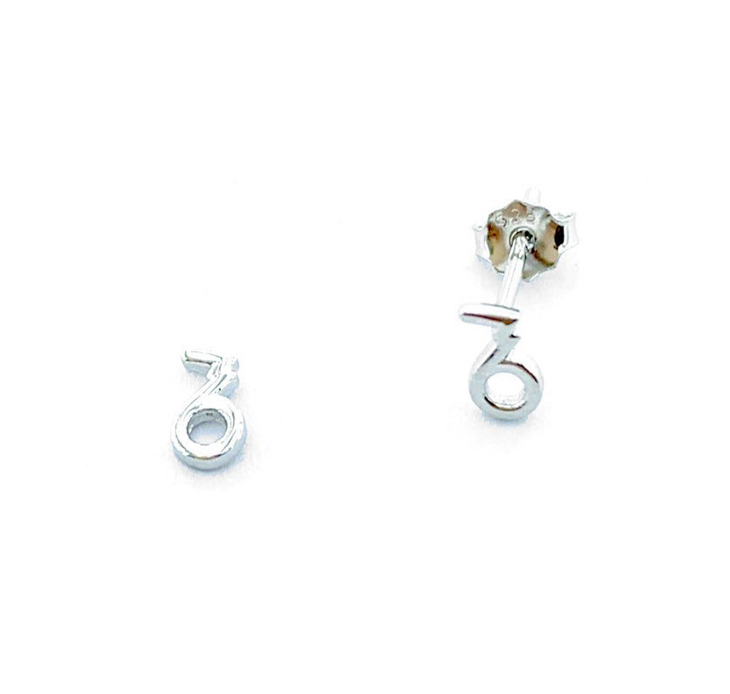 925 Silver Capricornus Stud Constellation Earring