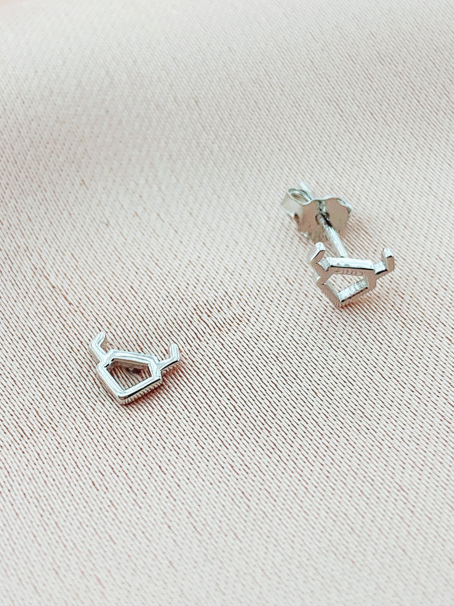 925 Silver Taurus Stud Constellation Earring