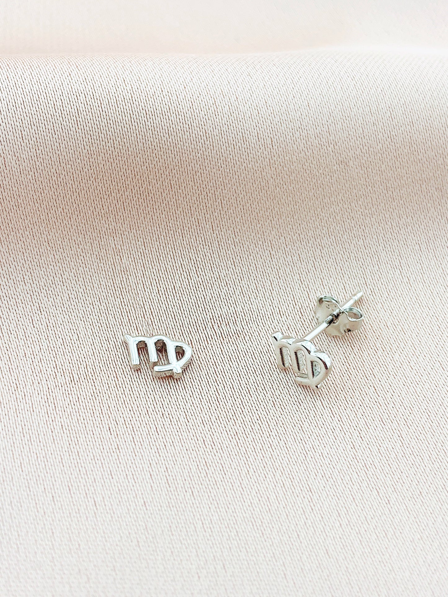 925 Silver Virgo Stud Constellation Earring