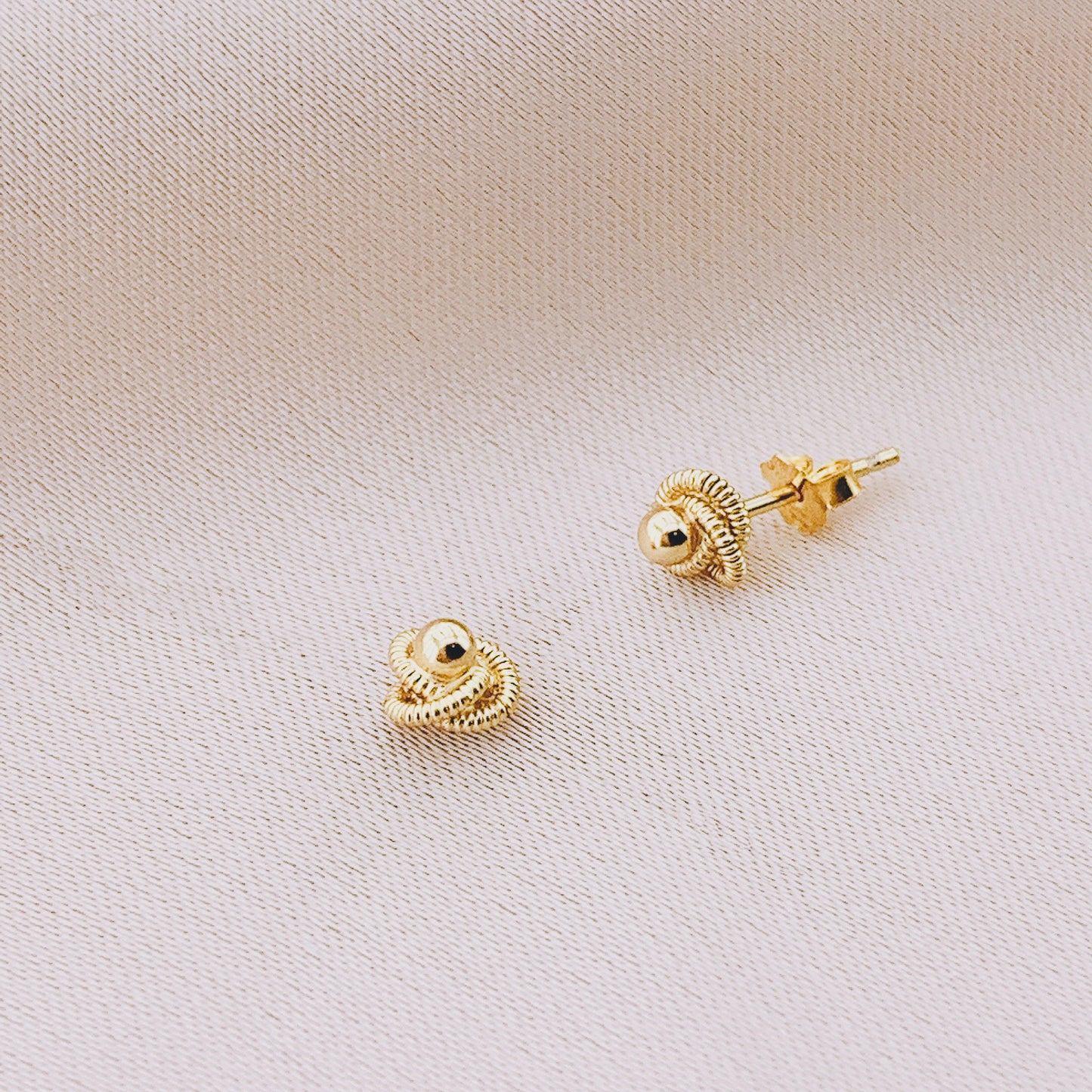 925 Silver Love Knot Stud Earring