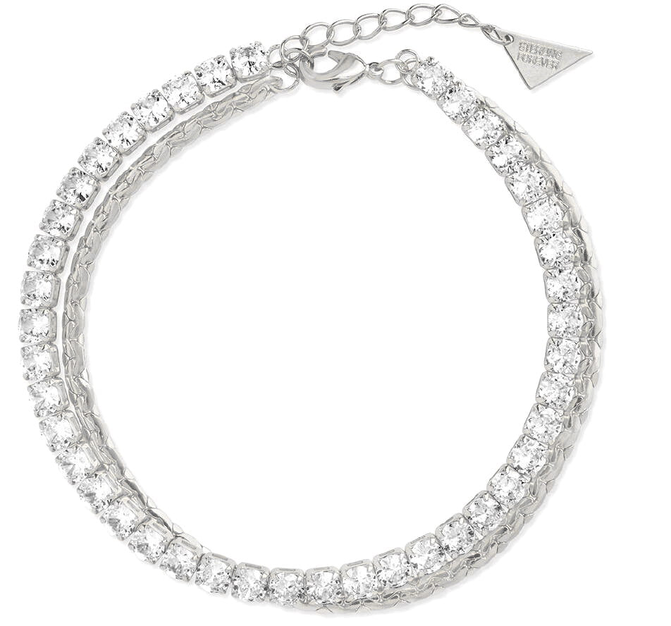 Women's Fashion CZ Chain Bracelet
