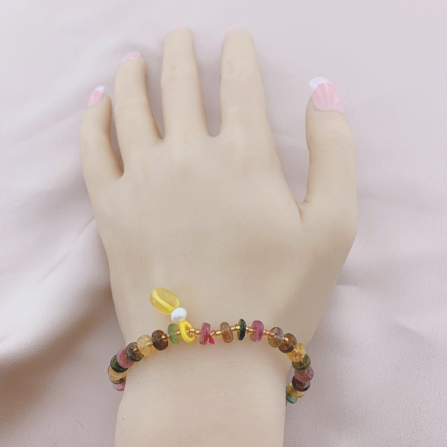 Women's Fashion Tourmaline Beads Gemstone Bracelet