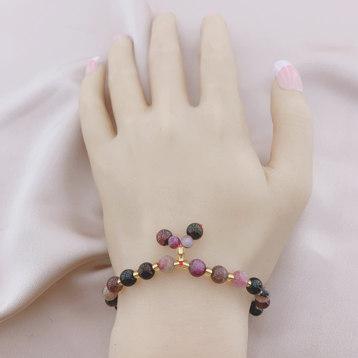 Women's Fashion Tourmaline Beads Gemstone Bracelet
