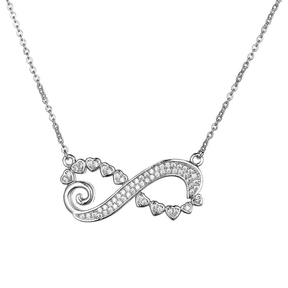 Women's Fashion Infinity CZ Necklace