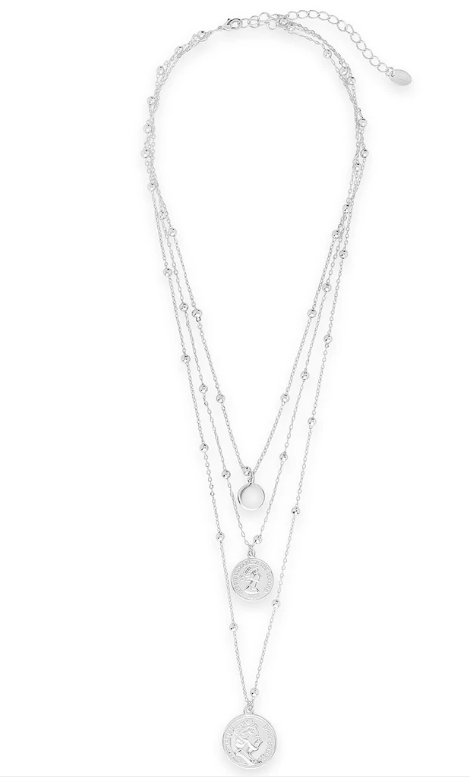 Women's Queen Elizabeth Layered Coin Necklace