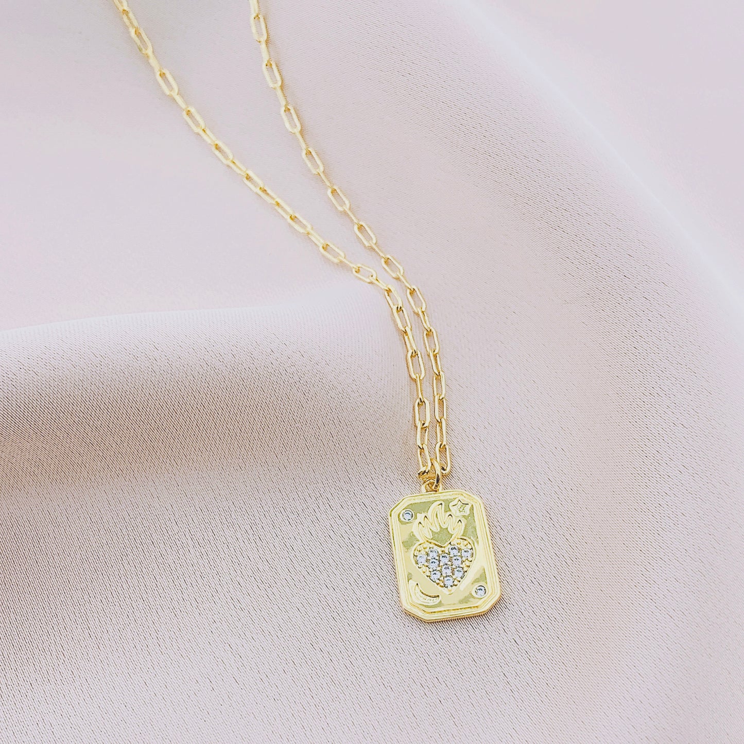 Women's Fashion CZ Pendant Necklace