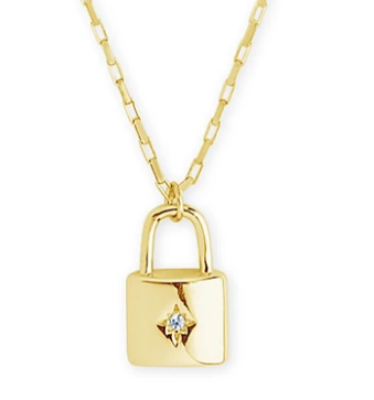 925 Silver CZ Locket Pendant Necklace