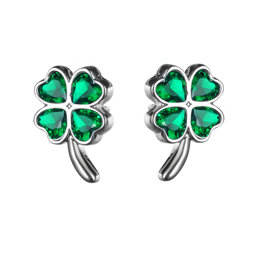 Women's Fashion Four Clover CZ Jewelry Sets