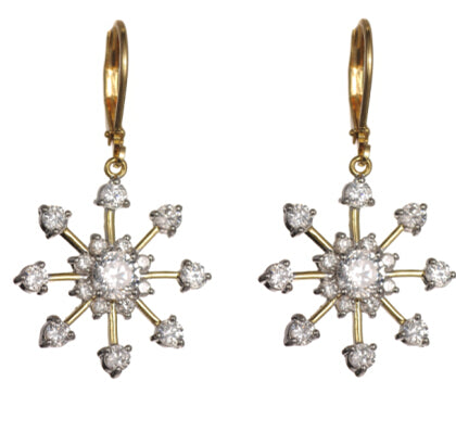 Women's Fashion Snowflake CZ Jewelry Sets