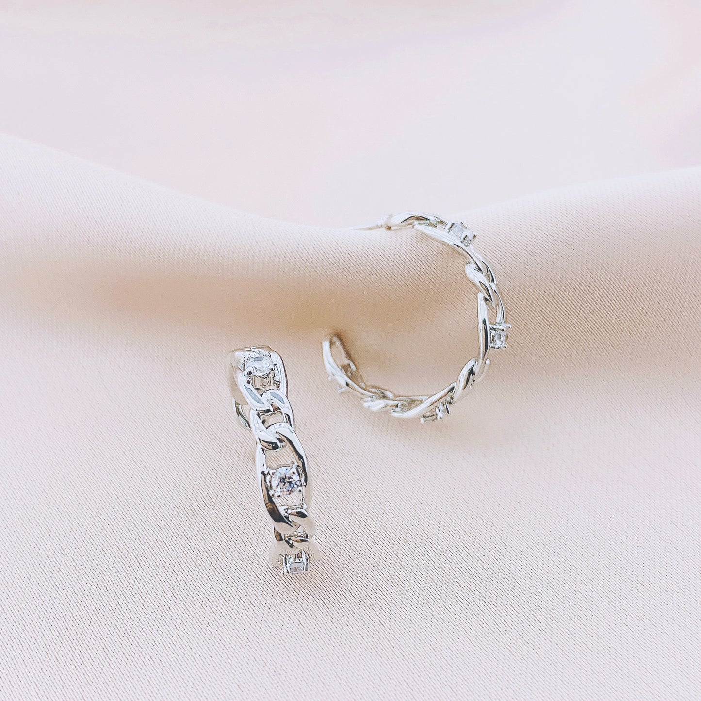 Women's Fashion CZ Hoop Earring