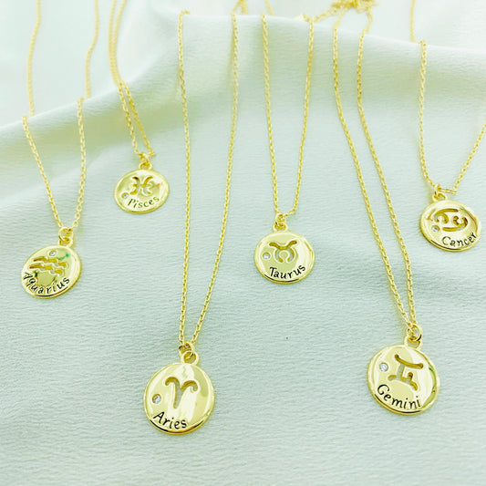 Women's Fashion CZ Constellation Necklace