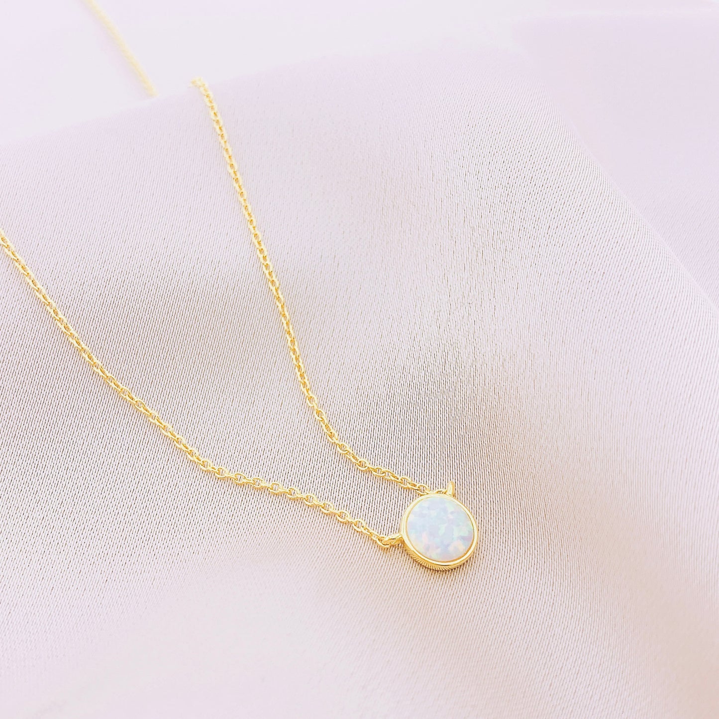 925 Silver Opal Necklace