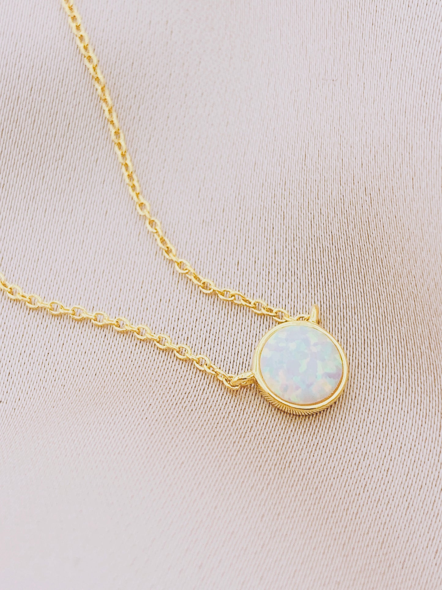925 Silver Opal Necklace