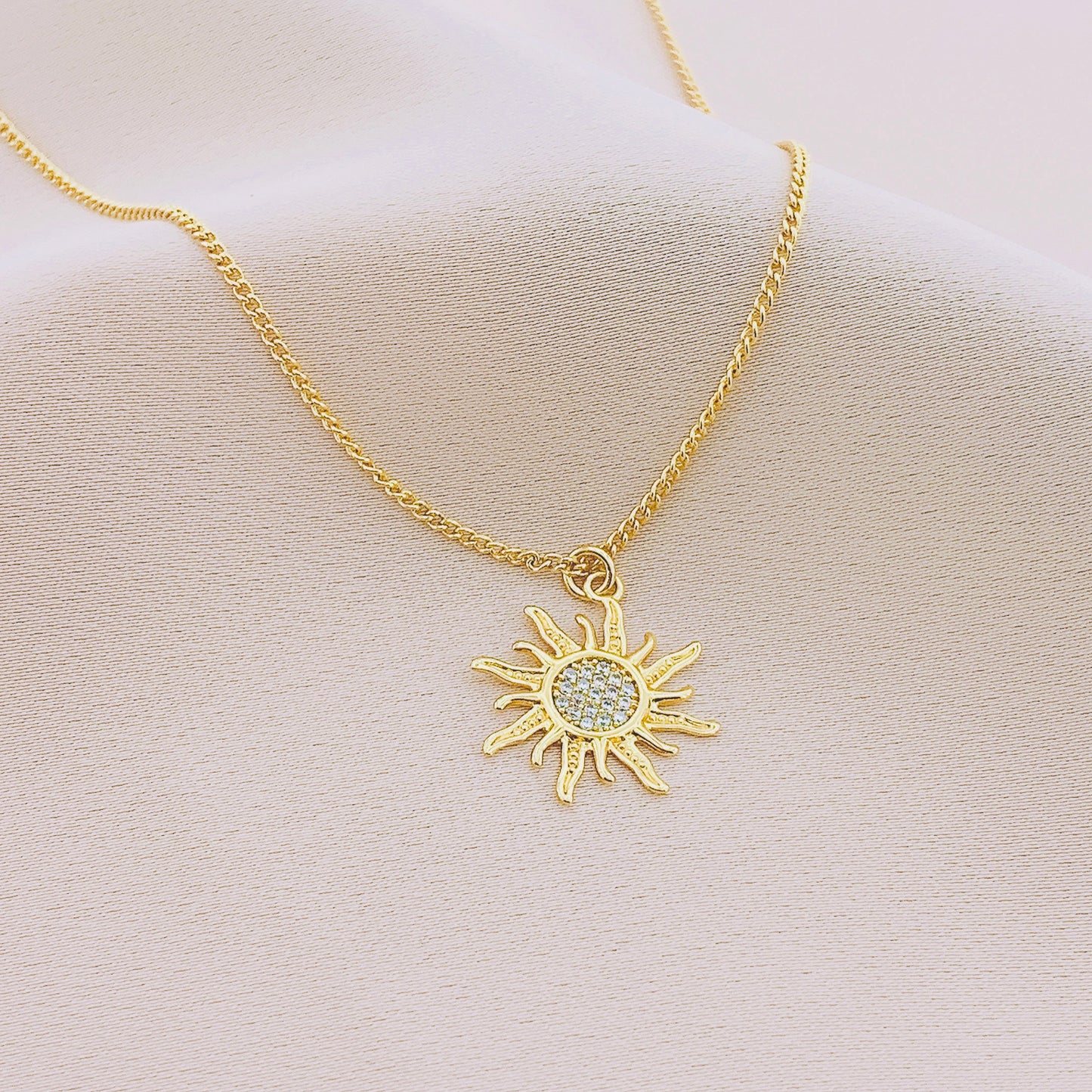Women's CZ Sunshine Necklace