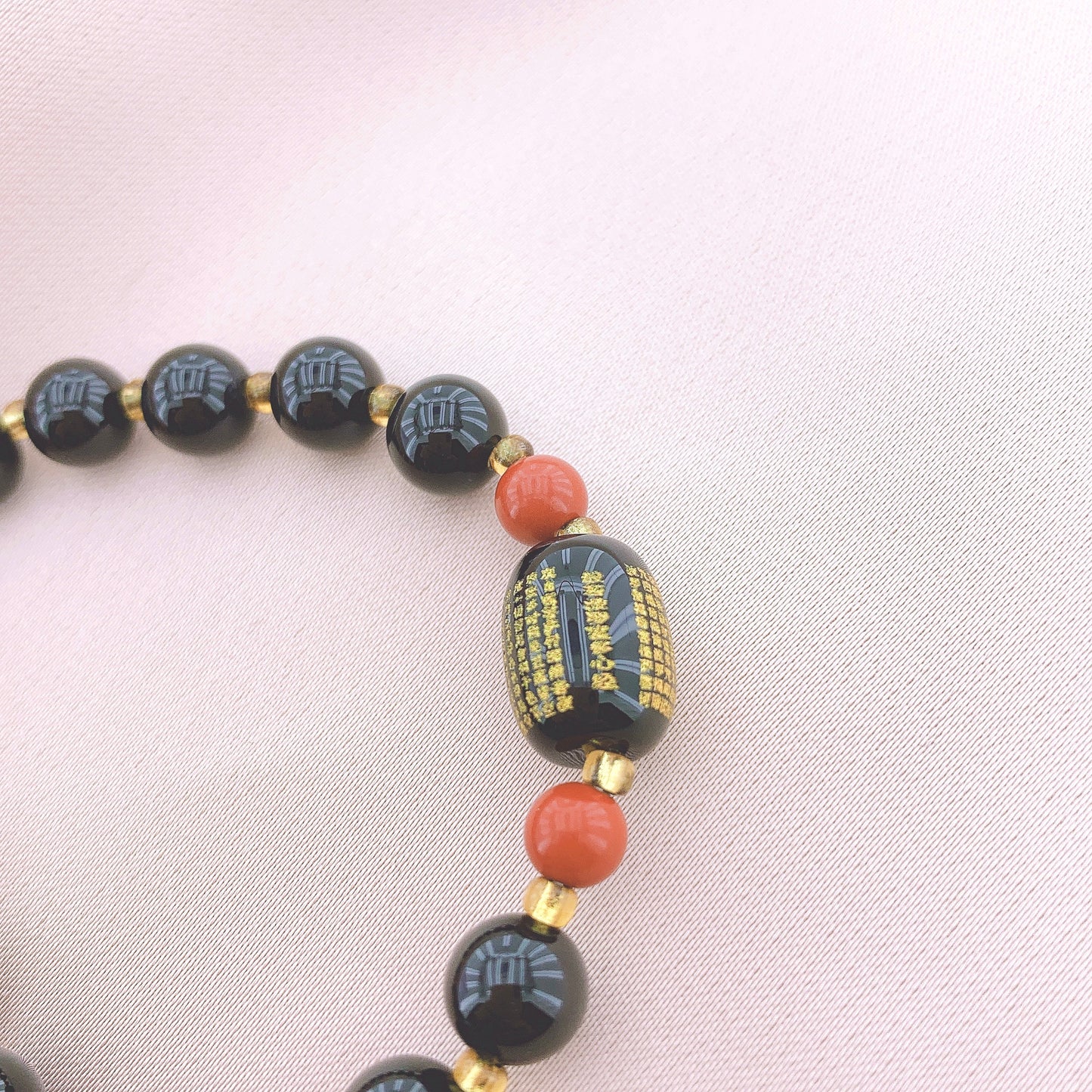 Women's Fashion Black Onyx Beads Gemstone Bracelets