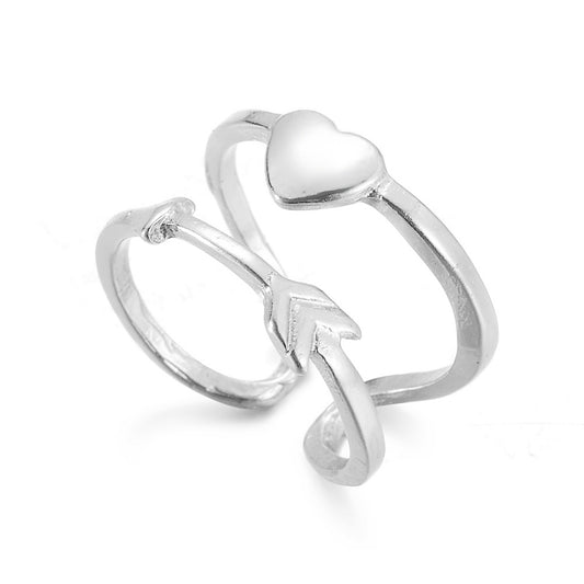 925 Silver Open Adjustable Ring