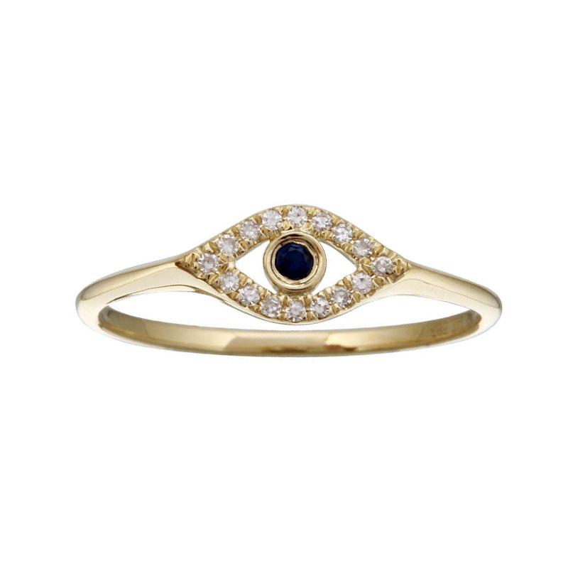 Women's Fashion CZ Evil eye Ring