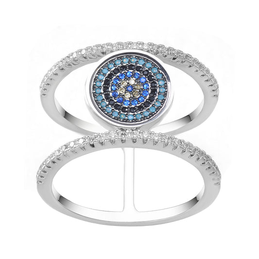 Women's Fashion CZ Evil eye Ring