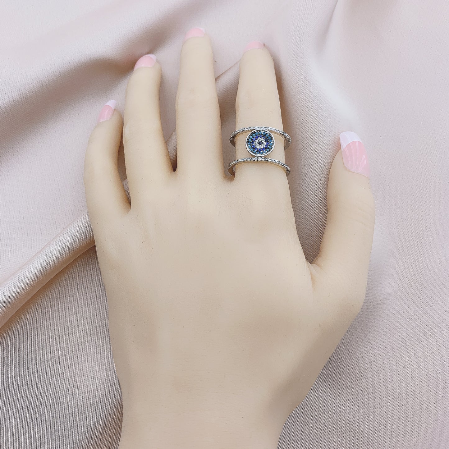Women's Fashion CZ Evil eye Ring