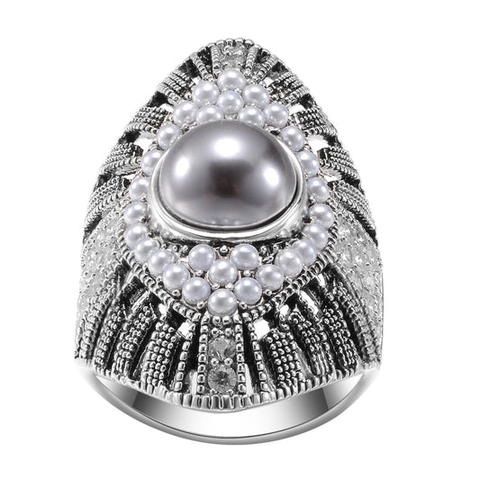 Women's Pearl Vintage Antique Ring