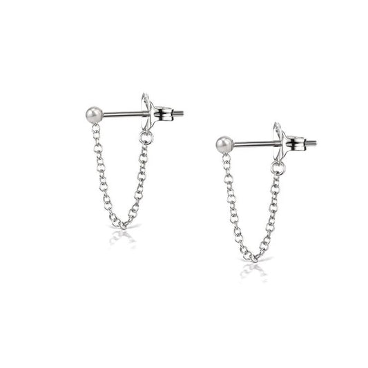 925 Silver Chain Earring