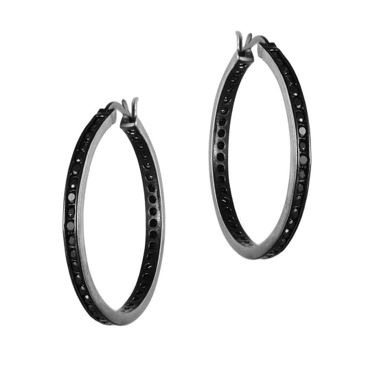 Women's Fashion CZ Hoop Earring