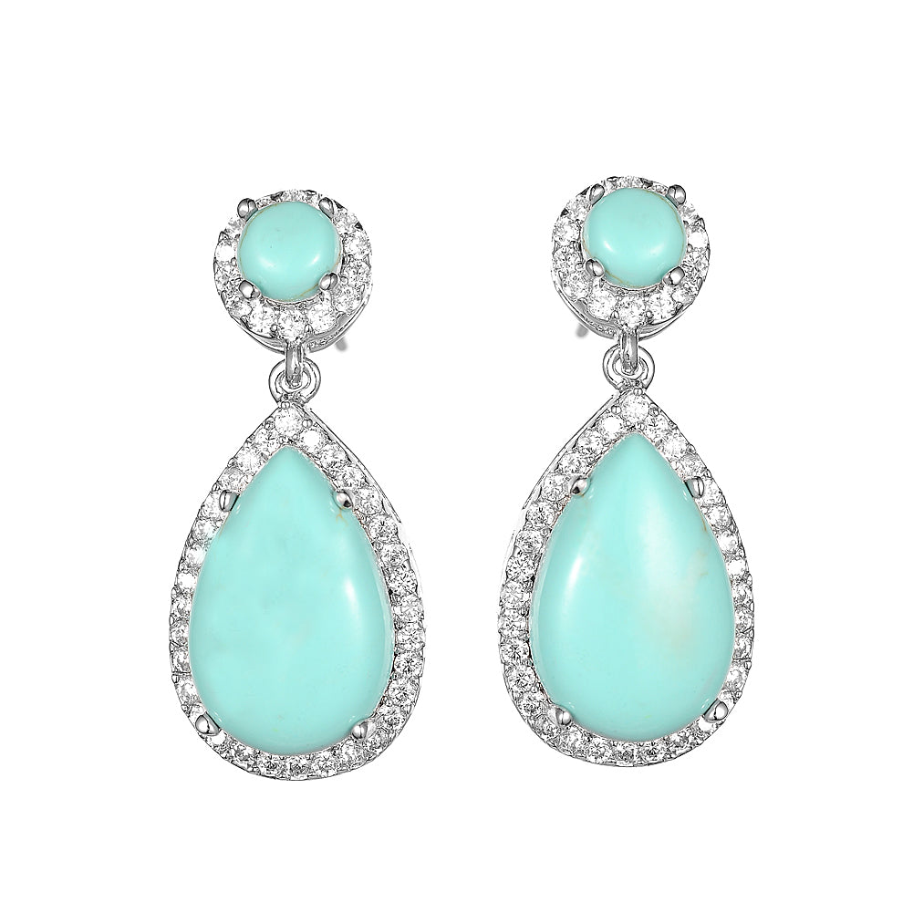 Women's Dangle Drop Turquoise Earring