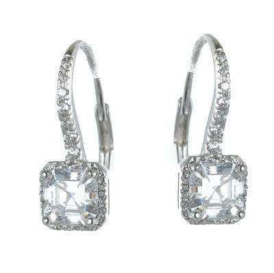 925 Silver CZ Drop Earring