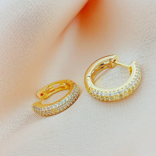 Women's Fashion CZ Hoop Earring